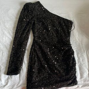 Black Glittery Dress